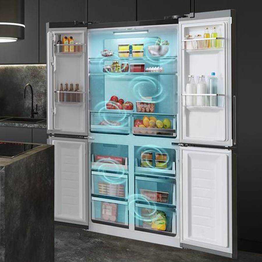 additioanl image for  Cecotec Fridge Black 4 Doors 490 L 